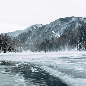 Теплые озера (Изумрудное, Сказка, Теплое) зима